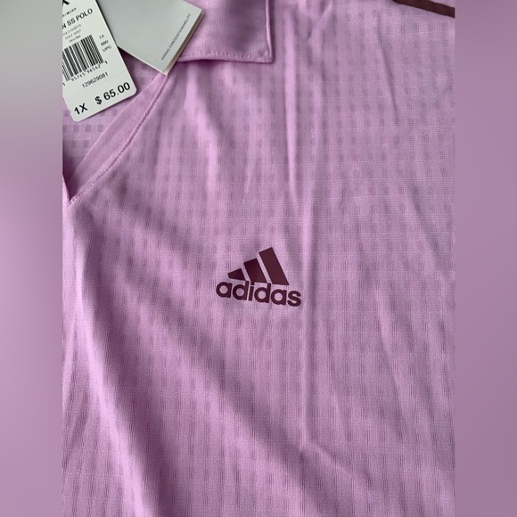 NWT- Adidas Women 3 Stripes Polo Shirt - Picture 6 of 8